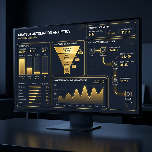 Chatbot automation dashboard